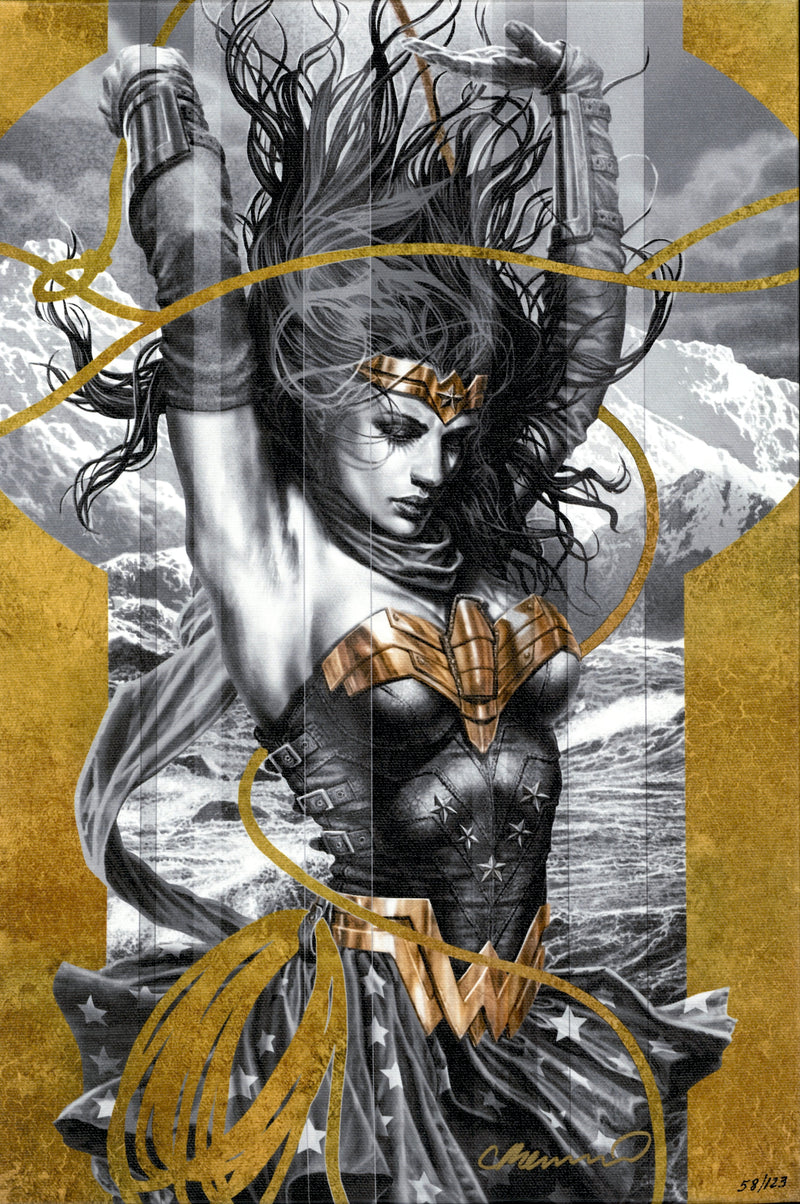 Mighty Mini Collection: Wonder Woman Black and Gold (Signed & Remarqued)