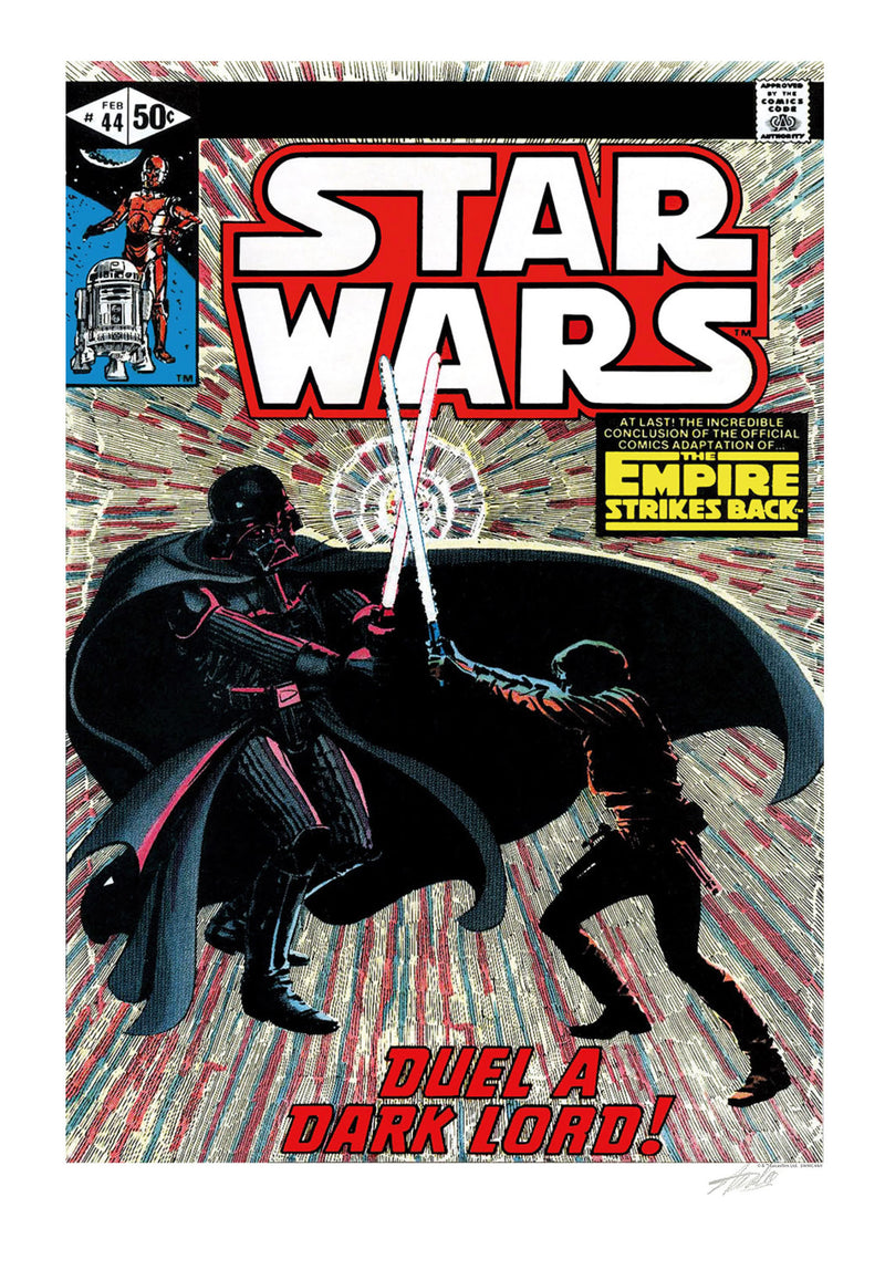Star Wars #44 - The Empire Strikes Back - Duel A Dark Lord, Signed by Stan Lee with Framing