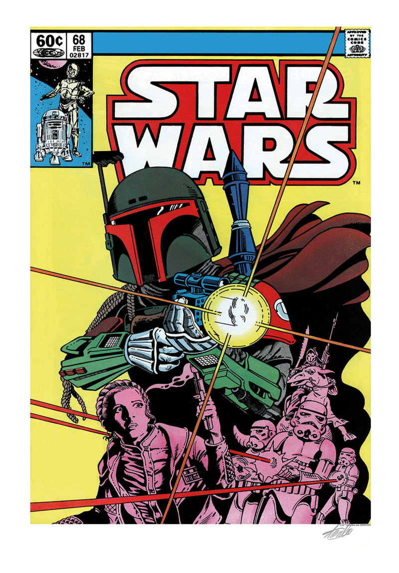Star Wars #68 - The Search Begins, Signed by Stan Lee with Framing