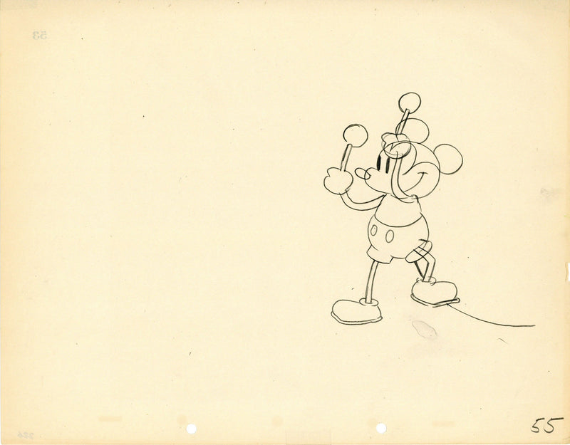 Steamboat Willie, Original Production Drawing: Mickey Mouse