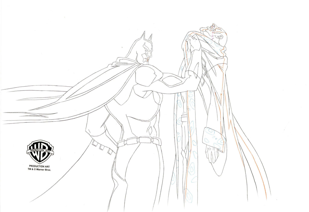 Batman, Gotham Knight Original Production Drawing: Batman and the Russian [Basic Frame] - Choice Fine Art