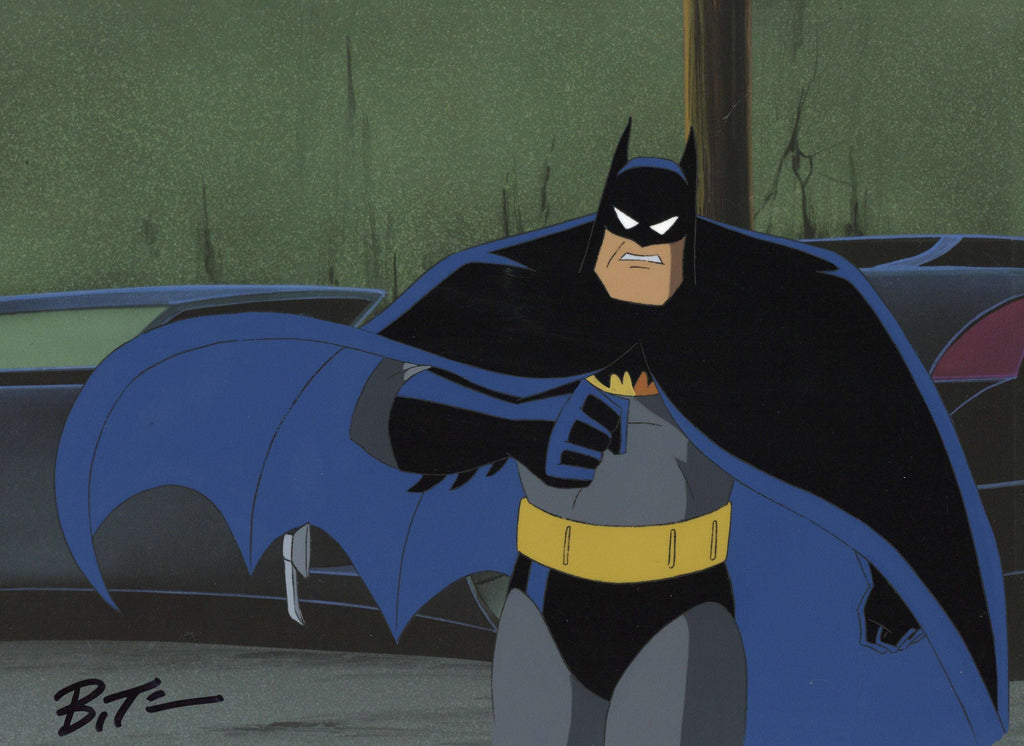 Batman The Animated Series Original Production Cel signed by Bruce Timm: Batman [Basic Frame] - Choice Fine Art