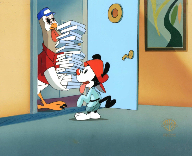 Animaniacs Original Production Cel: Wakko and Chicken Boo - Choice Fine Art