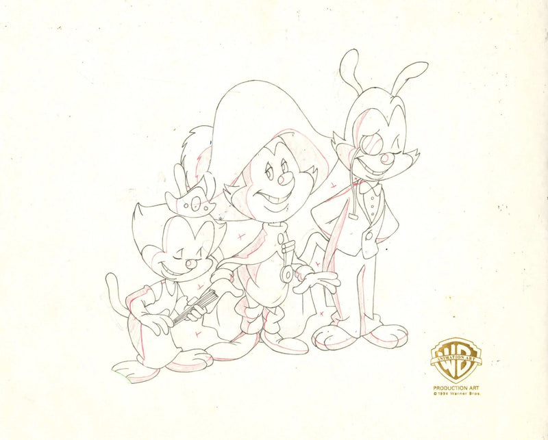 Animaniacs Original Production Drawing: Yakko, Wakko, and Dot - Choice Fine Art