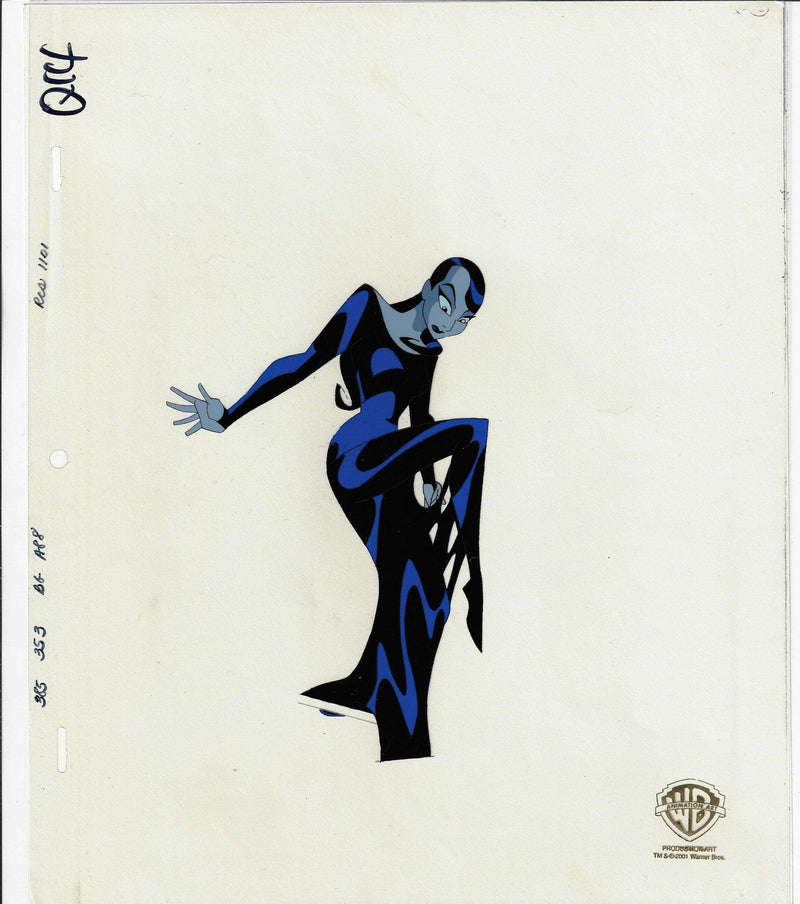 BATMAN BEYOND PRODUCTION CEL: INQUE Original Production Cel DC COMICS FINE ART 