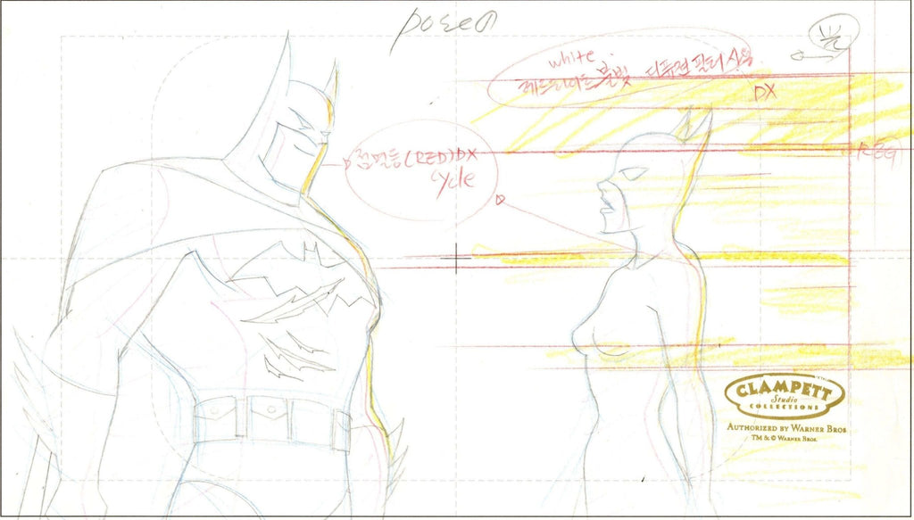 Batman, Mystery of the Batwoman Original Production Drawing: Batman and Batwoman - Choice Fine Art