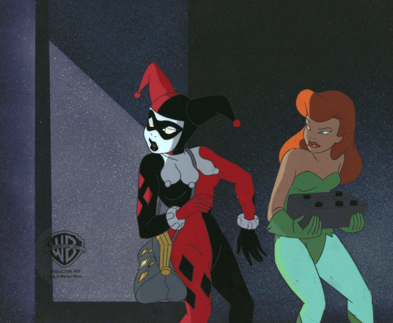Batman The Animated Series Original Production Cel: Harley Quinn and Poison Ivy - Choice Fine Art