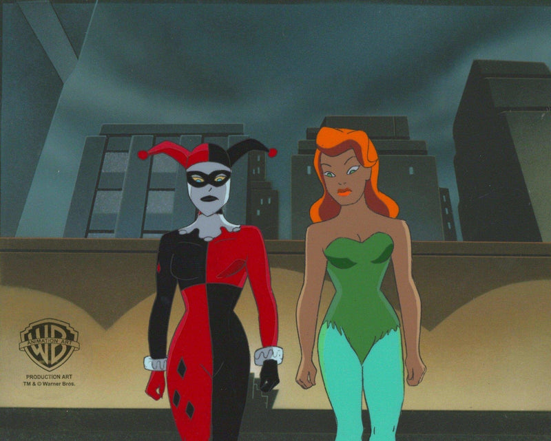 Batman The Animated Series Original Production Cel: Poison Ivy and Harley Quinn - Choice Fine Art