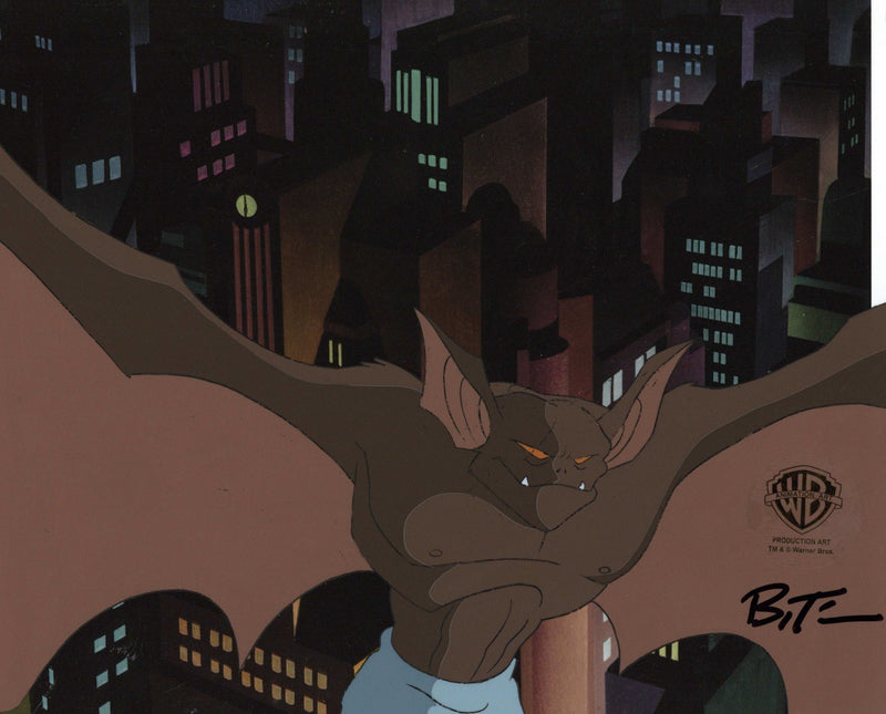 Batman The Animated Series Original Production Cel signed by Bruce Timm: Manbat - Choice Fine Art