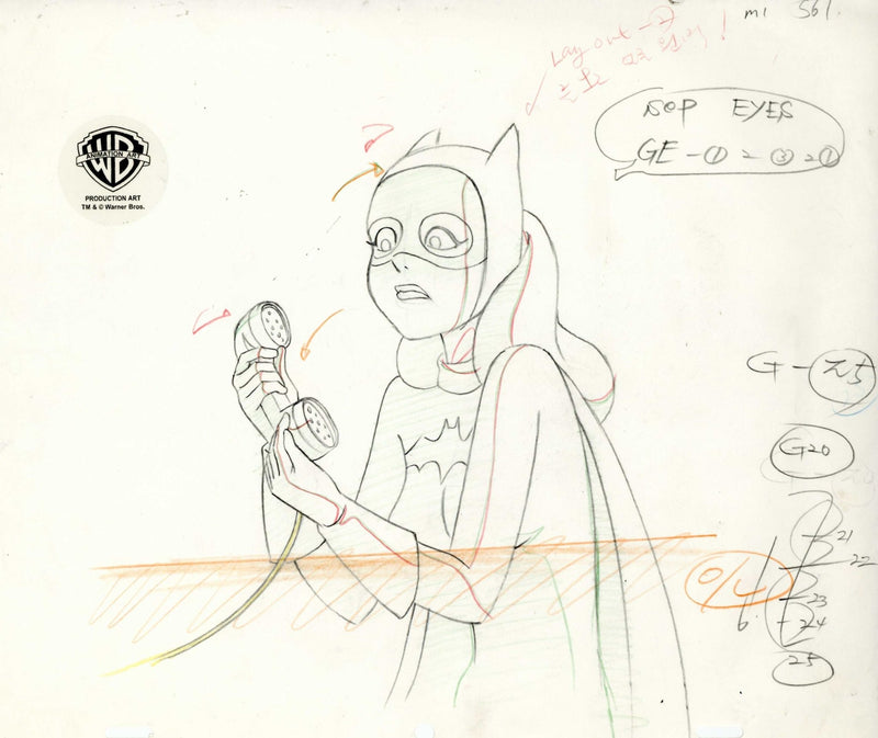 Batman The Animated Series Original Production Drawing: Batgirl - Choice Fine Art