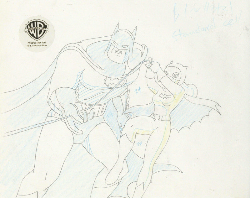 Batman The Animated Series Original Production Drawing: Batman and Batgirl - Choice Fine Art