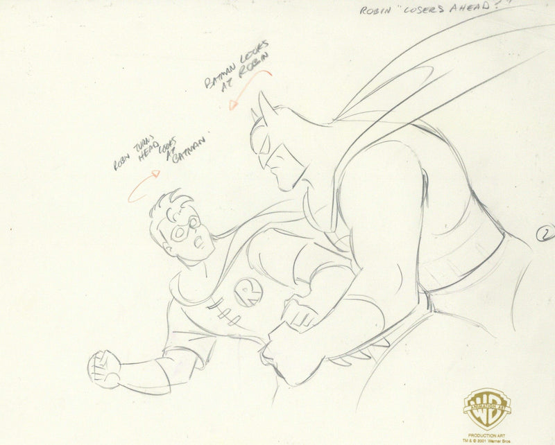 Batman The Animated Series Original Production Drawing: Batman and Robin - Choice Fine Art