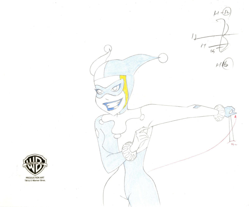 Batman The Animated Series Original Production Drawing: Harley Quinn - Choice Fine Art