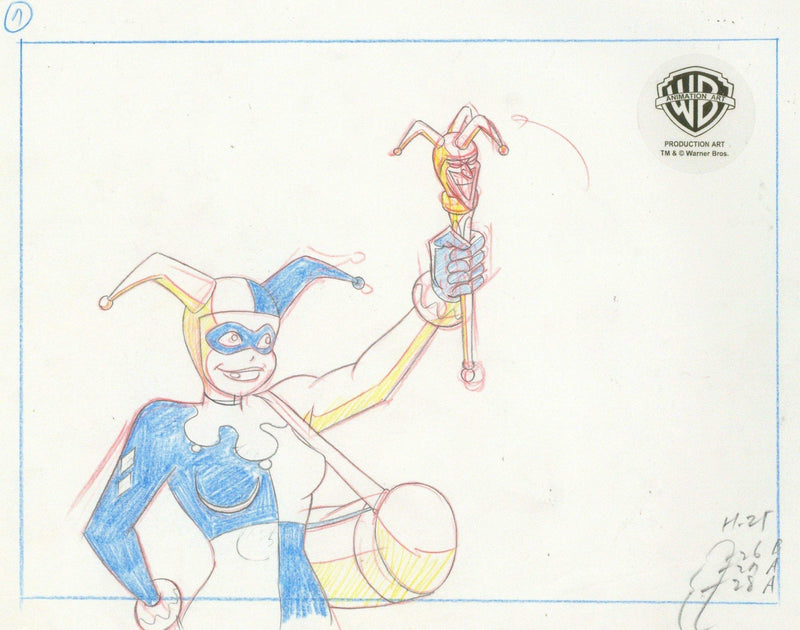 Batman The Animated Series Original Production Drawing: Harley Quinn - Choice Fine Art