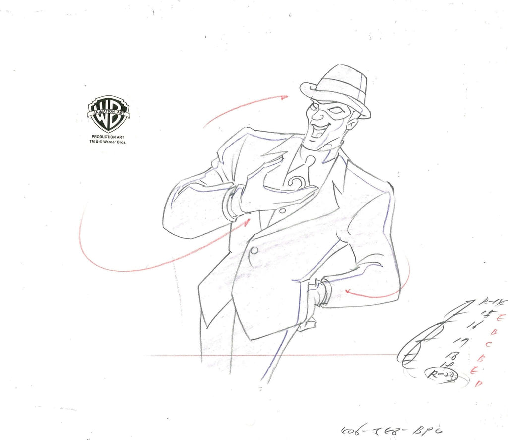 Batman The Animated Series Original Production Drawing: Riddler - Choice Fine Art