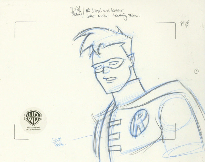 Batman The Animated Series Original Production Drawing: Robin - Choice Fine Art