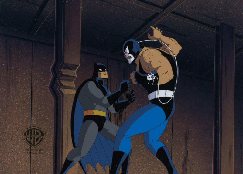 Batman The Animated Series Production Cel: Batman Versus Bane - Choice Fine Art