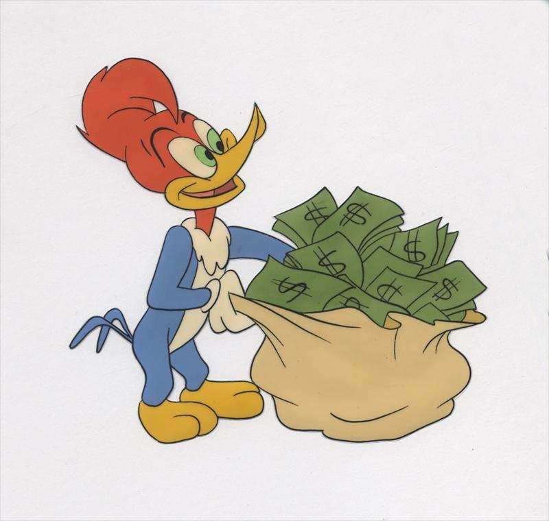 Bunco Busters Original Production Cel: Woody Woodpecker - Choice Fine Art