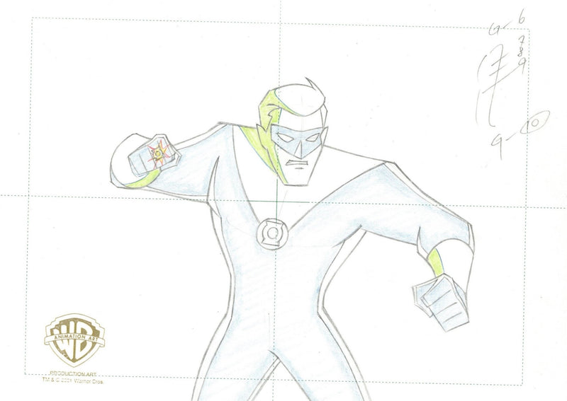 Justice League Original Production Drawing: Green Lantern - Choice Fine Art