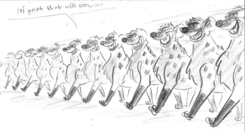 Lion King Storyboard: Hyena Pack - Choice Fine Art