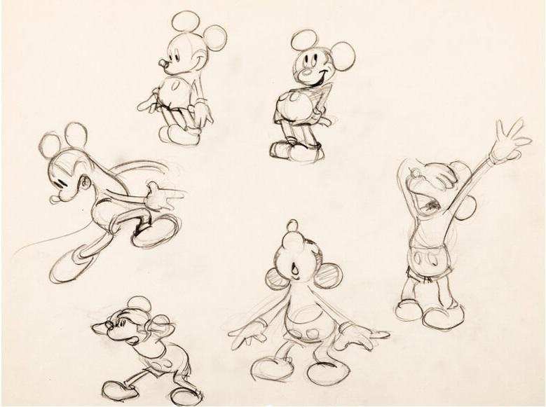 Mickey Mouse Model Sheet - Choice Fine Art