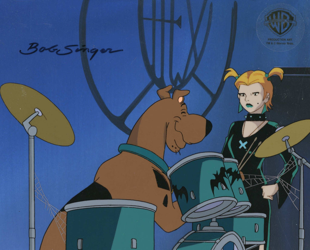 Scooby-Doo and the Witch's Ghost Original Production Cel on Original Production Background: Scooby and Dusk - Choice Fine Art