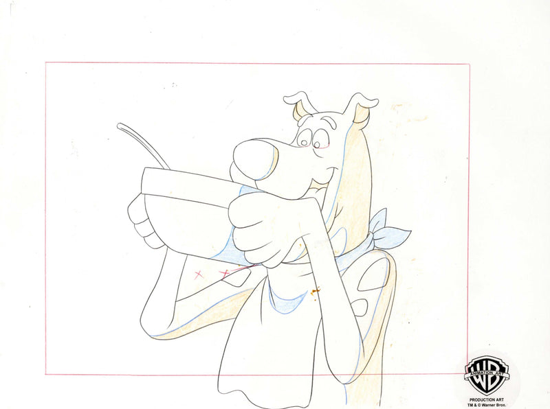 Scooby-Doo and the Witch's Ghost Original Production Cel With Matching Drawing: Scooby Doo - Choice Fine Art