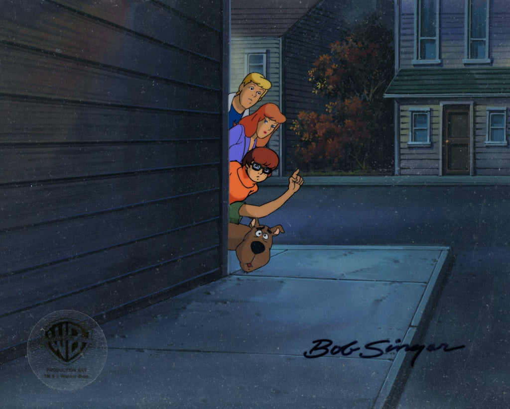 Scooby-Doo on Zombie Island Original Production Cel on Original Production Background: The Mystery Gang - Choice Fine Art