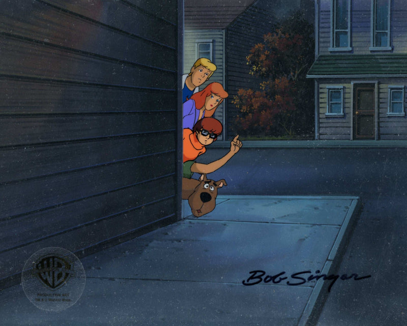 Scooby-Doo on Zombie Island Original Production Cel on Original Production Background: The Mystery Gang - Choice Fine Art