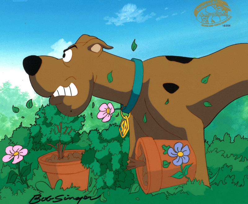 Scooby-Doo on Zombie Island Original Production Cel on Original Production Background: Scooby - Choice Fine Art