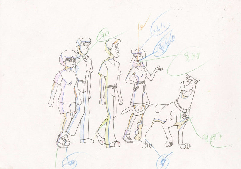 Scooby-Doo Original Production Pan Cel with Matching Drawing - Choice Fine Art