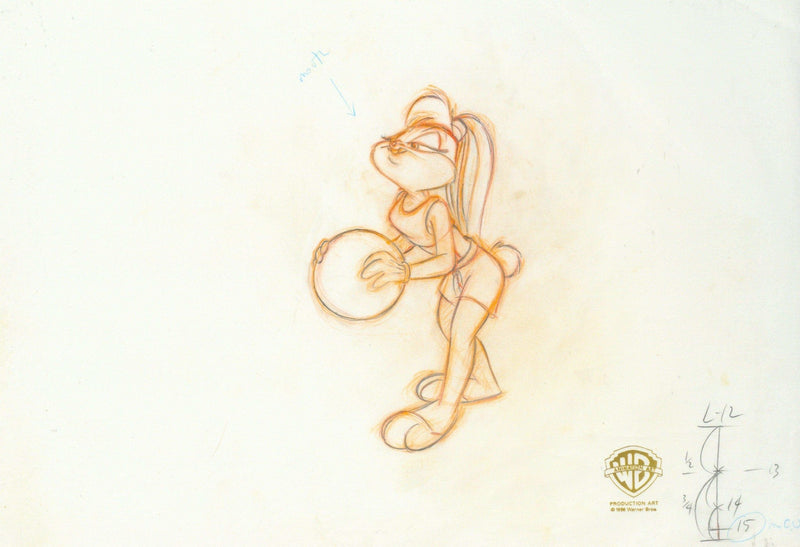 Space Jam Original Production Drawing: Lola Bunny - Choice Fine Art