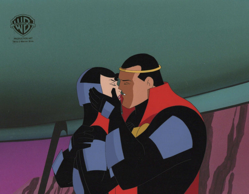 Superman the Animated Series Original Production Cel: Lara-El and Jor-EL - Choice Fine Art