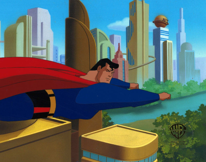 Superman the Animated Series Original Production Cel: Superman - Choice Fine Art