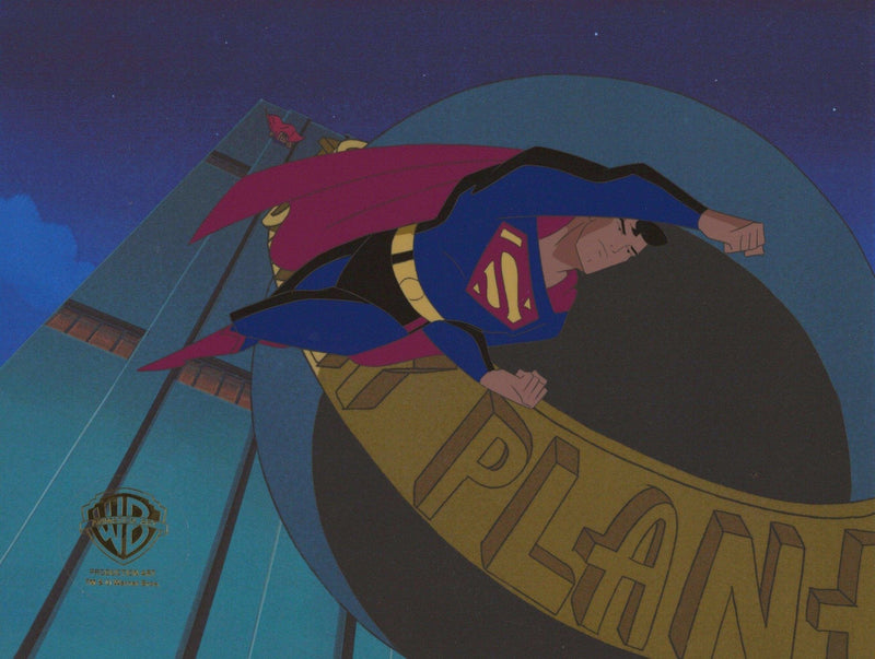 Superman the Animated Series Original Production Cel: Superman and Bizarro - Choice Fine Art
