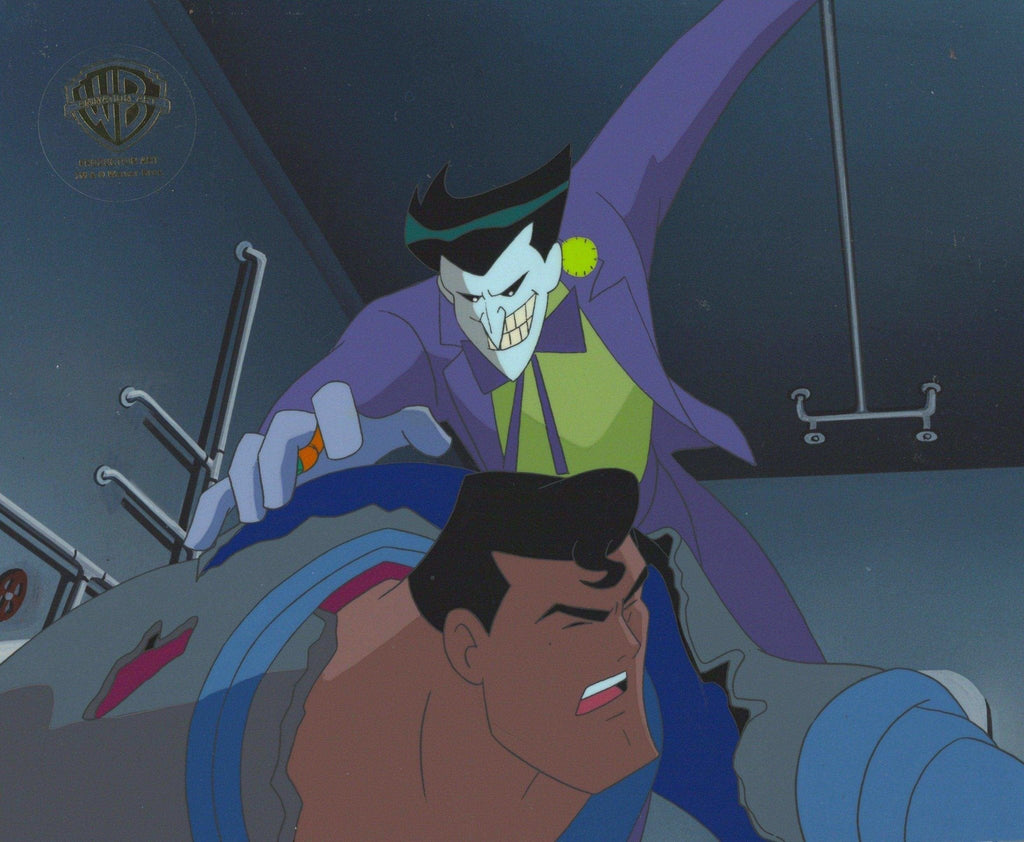 Superman the Animated Series Original Production Cel: Superman and Joker - Choice Fine Art