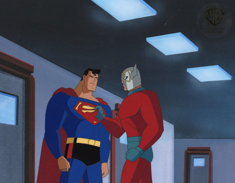 Superman the Animated Series Original Production Cel: Superman and Orion - Choice Fine Art