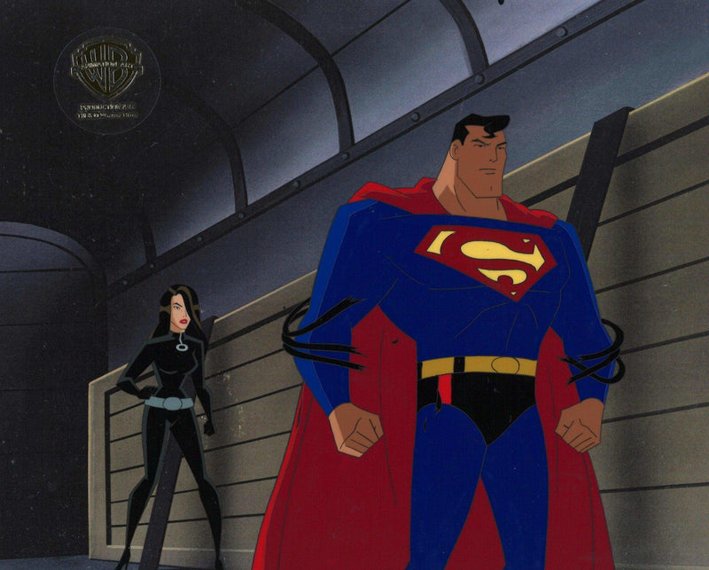 Superman the Animated Series Original Production Cel: Superman and Talia Al Ghul - Choice Fine Art
