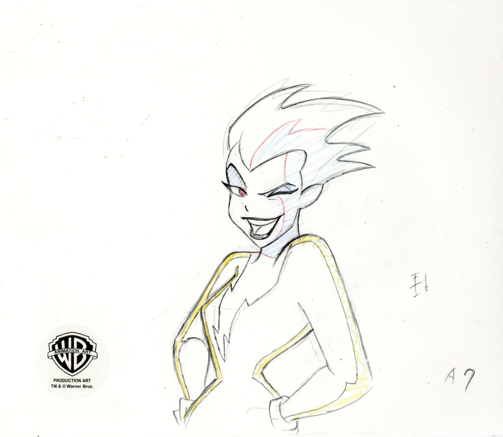 Superman the Animated Series Original Production Drawing: Livewire - Choice Fine Art