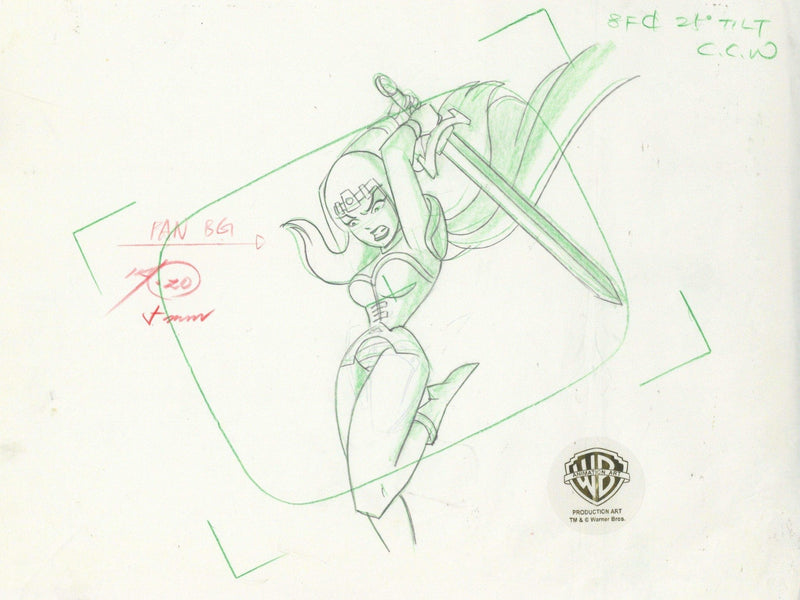 Superman the Animated Series Original Production Drawing: Maxima - Choice Fine Art