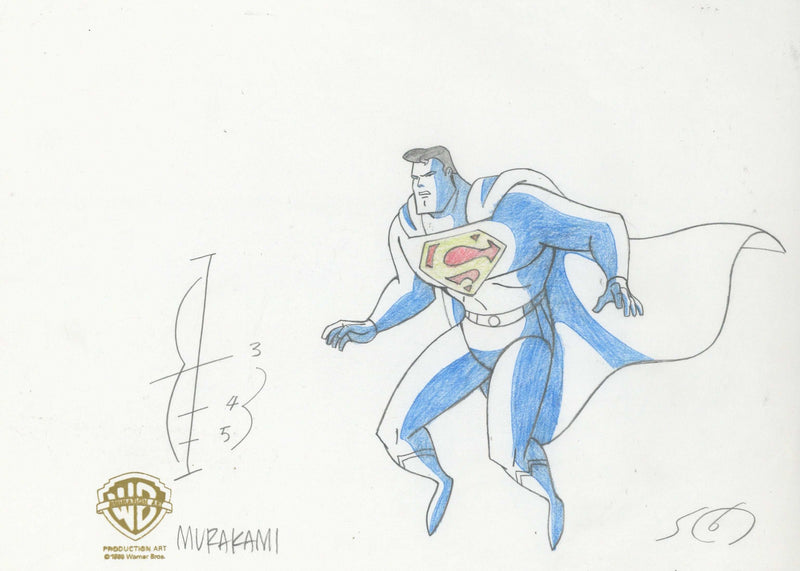 Superman the Animated Series Original Production Drawing: Superman - Choice Fine Art