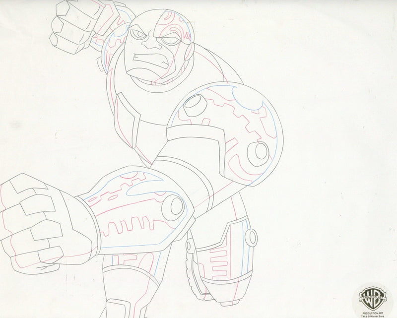 Teen Titans Original Production Drawing: Cyborg - Choice Fine Art