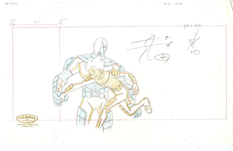 Teen Titans Original Production Drawing: Robin and Slade - Choice Fine Art