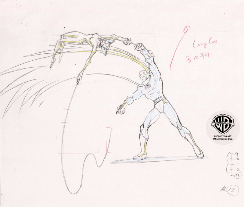 The Batman Original Production Drawing: Batman amd Catwoman - Choice Fine Art
