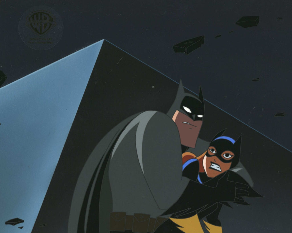 The New Batman Adventures Original Production Cel on Original Background: Batman and Batgirl - Choice Fine Art