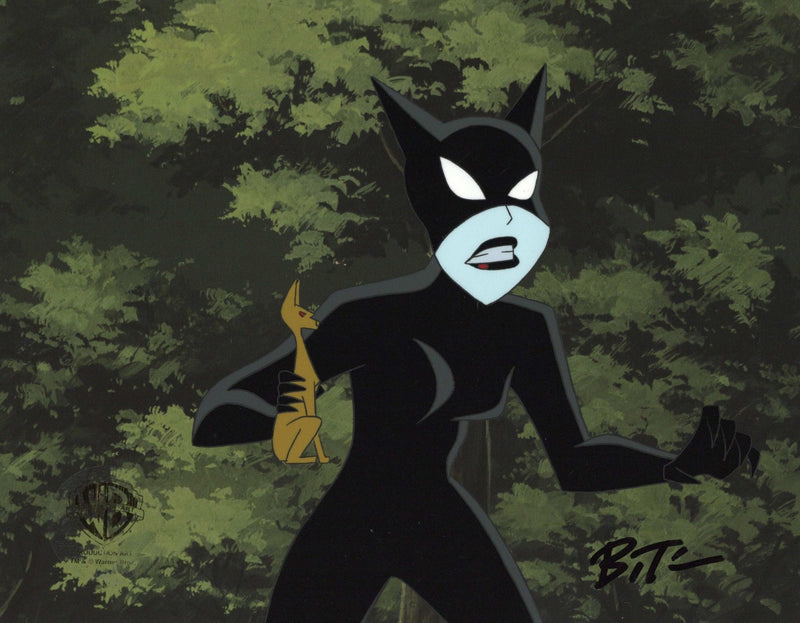 The New Batman Adventures Original Production Cel signed by Bruce Timm: Catwoman - Choice Fine Art