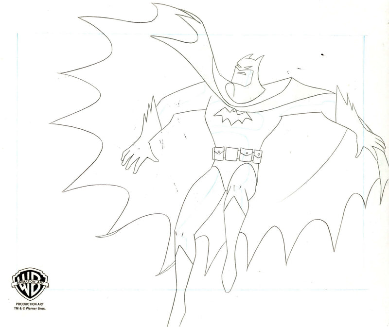 The New Batman Adventures Original Production Cel With Matching Drawing: Batman - Choice Fine Art