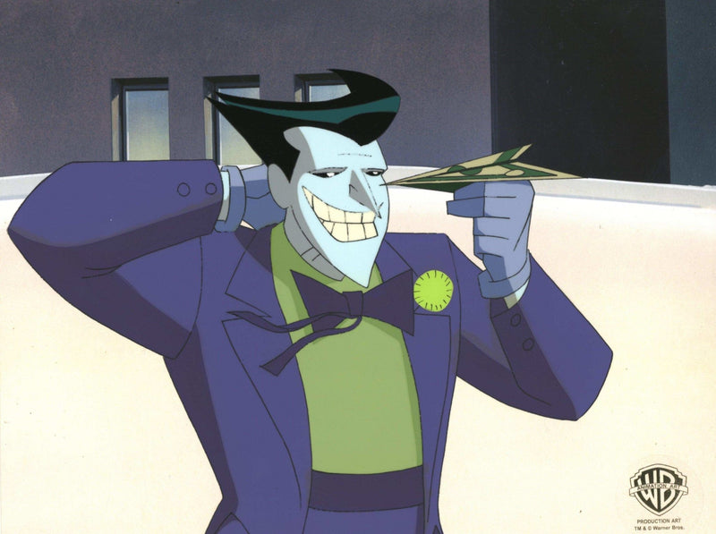 The New Batman Adventures Original Production Cel With Matching Drawing: Joker - Choice Fine Art