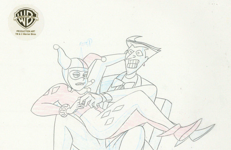 The New Batman Adventures Original Production Drawing: Harley Quinn and Joker - Choice Fine Art