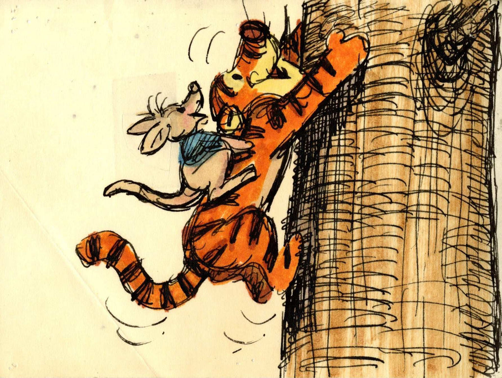 Tigger and Roo Original Storyboard Drawing - Choice Fine Art
